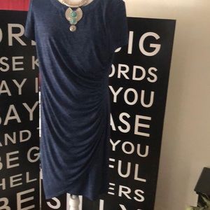 London Style Sheath blue dress